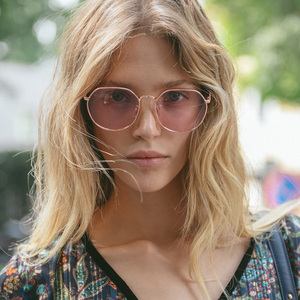 [RIETI] [Hyun-a] ZOE C6 ROSEGOLD Full Rim Metal Frame (RT 4006 C6) Lunettes de soleil de luxe 99.9% Protection UV Blue Light Blocking - Product Image 4