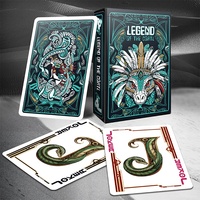 Cartes à jouer Legend Coatl Poker, 54 cartes par jeu, revêtement unique des deux côtés, 63x88mm, finition brillante, plastique, personnalisable