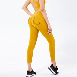 Venta al por mayor de 2 piezas de ropa de Yoga Fitness Gimnasio Mujeres de alta calidad de impresión personalizada de peso ligero Mujeres Yoga Set - Product Image 4