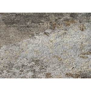Kavi Grey & <b>Black</b> Hand Knotted Wool & Bamboo Silk Abstract Plush Rectangle <b>Rug</b> for Hallway-Esk-405 - Product Image 3