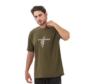 Venta al por mayor de camisetas personalizadas de Veliko Sports Pure Cotton Palestina Print manga corta personalizado Print Ideal Para climas cálidos - Product Image 3