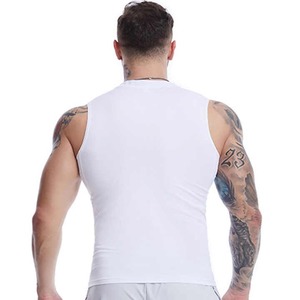 In Stock Custom Logo <b>Sports</b> Fitness Sleeveless Tight <b>Vest</b> Top Gym Workout Running Training Basketball Wear Tank Top for <b>Men</b> - Product Image 4