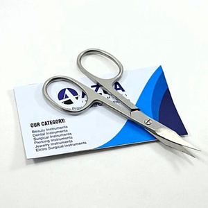 Professional Stainless Steel Curved Beauty Scissor for Eyebrow Trimming, Facial Hair Shaping, and Cuticle Care Grooming Tool - Product Image 4