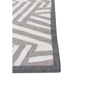 Alfombra de Lana Tejida Plana Alhambra, Gris y Negra, Geométrica Abstracta, para el Hogar, Alfombra de Yute para Pasillo, Habitación, Forma Rectangular-ADWP-13054 - Product Image 4