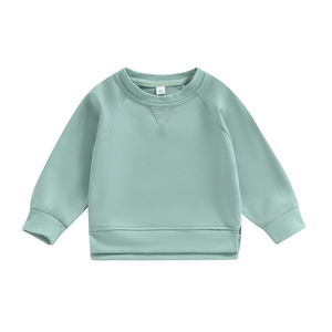 Sweat-shirts décontractés en coton doux pour enfants, manches longues, vêtements d'hiver durables pour garçons et filles, couleur unie, logo personnalisé, tricotés pour enfants - Product Image 2
