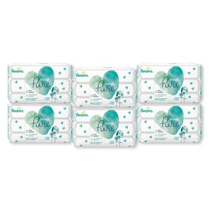 Pampers Aqua Pure Sensitive Lingettes pour bébé 10X Pop-Top 560 fils - Product Image 2