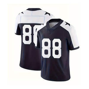 Maillots de football américain personnalisables de qualité supérieure, imprimés par transfert thermique, manches courtes, grandes tailles, respirants – Vente chaude - Product Image 1