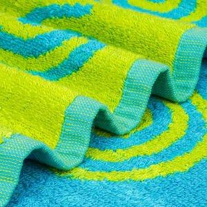 Produit de vente chaude teint éponge drap de bain conception personnalisée 500GSM couleur rose clair 100% coton Durable drap de bain serviettes - Product Image 5