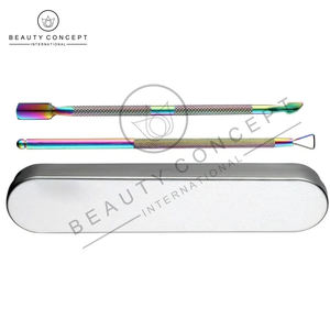 Meilleur fournisseur OEM Instruments de beauté personnalisables Pousse-cuticules d'ongles de salon durable avec impression de logo - Product Image 2