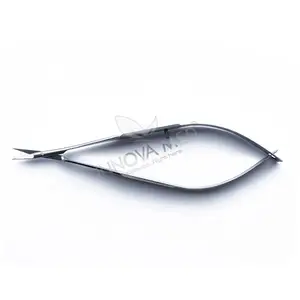 Mới Thân Thiện Với Môi Vẻ Đẹp Nhật Bản Thép Không Gỉ Micro Mùa Xuân Hành Động Làm Móng Tay Kéo Thêm Sắc Nét Dài Cong Lưỡi Kích Thước Nhỏ - Product Image 4