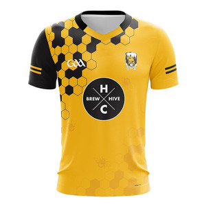 GAA Maillot de football 100% Polyester Stock élevé de vêtements de football gaéliques sublimés pour l'Irlande Sets OEM Service disponible - Product Image 1