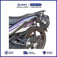 M-Biker Exciter 150 Top Case Arrière Étanche avec Porte-Bagages en Acier Inoxydable 82x31x18cm 9kg pour Moto Tout-Terrain