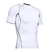 T-shirt de sport pour homme à manches courtes en tricot d'été, coupe ajustée, respirant, à séchage rapide, respectueux de l'environnement, idéal pour la salle de sport
