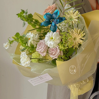 Professionnel 20 feuilles nouveau Design cellophane étanche Bouquet papier d'emballage PE pour emballage cadeau fabricant direct