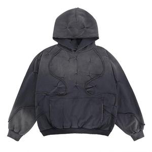 Sudadera con capucha holgada personalizada, sudadera con capucha gruesa de 350 g, logotipo personalizado, sudadera vintage, corte holgado - Product Image 1