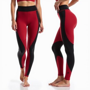 Mallas de compresión de cintura alta de algodón/estampado de bambú para gimnasio Fitness correr Jogger Pantalones deportivos entrenamiento de Yoga para comodidad física - Product Image 6