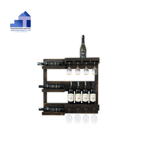 ชั้นแสดงไวน์ไม้แบบแขวนชั้นวางไวน์จากเวียดนาม - Product Image 6