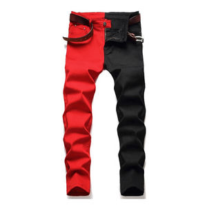 High Quality Custom Scratch Pants Slim Oem Trousers Man <b>Jeans</b> Denim Pants Men's Fashion High <b>Elastic</b> <b>Jeans</b> Pants - Product Image 2