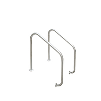 Échelle de piscine en acier inoxydable 304/316 avec rampes, résistante à la corrosion, pour piscine intérieure, garantie de 3 ans
