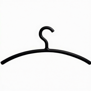HEWI 570.3B 90 <b>Plastic</b> Wood Hanger Deep Black Matt Finish 450 mm Width 190 mm Height - Product Image 3