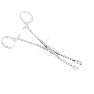 Pinces à éponges en acier inoxydable JIMED SURGICAL, revêtement bleu, pour usage vétérinaire |   Instruments chirurgicaux manuels de haute qualité pour la gynécologie - Product Image 5