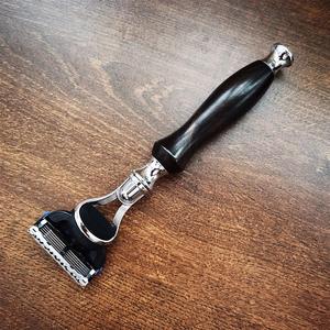 ผู้ชายตรงโลหะสแตนเลสคู่ขอบโกนมีดโกนความปลอดภัยสำหรับใบหน้า - Product Image 2