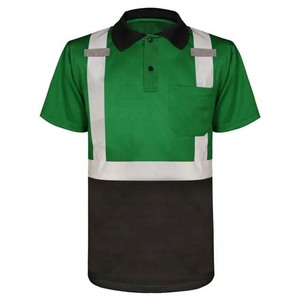 Wholesale Price Breathable Shirt Hi Visibility Black Bottom Short Sleeve T Shirt Two Tone Short Sleeve T Shirt Polo - Product Image 2