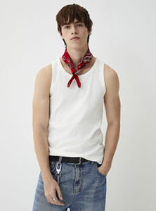 Men's Fashion 100% Cotton <b>Tank</b> <b>Top</b> Breathable Knitted Weave Formal Style - Product Image 3