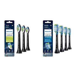 Têtes de brosse à dents Philips Sonicare DiamondClean authentiques, 3 têtes de brosse, noires, HX6063/95 & C3 Premium Plaque authentiques - Product Image 1
