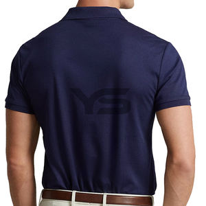 Camiseta Polo de algodón pesado de alta calidad para hombre, jersey de estilo informal transpirable, bordado personalizado, opción multicolor de talla grande - Product Image 5