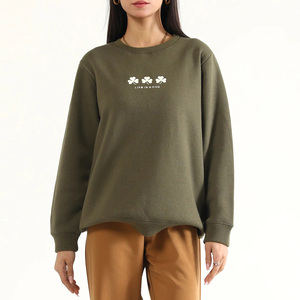 เสื้อสเวตเชิ้ตถักคอวีสำหรับผู้หญิง ดีไซน์ทันสมัย พิมพ์ลาย ใส่ได้ทุกวัน ขายส่งเสื้อผ้าสำหรับฤดูหนาว สไตล์ลำลอง - Product Image 6