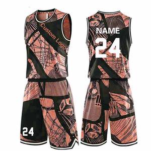 Maillot de basket-ball imprimé personnalisé de haute qualité respirant et maillot de mode grande taille en gros avec des caractéristiques brodées - Product Image 6