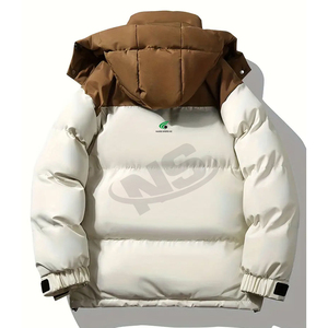 Prix d'usine Veste matelassée pour hommes Dernière conception Style matelassé à bulles avec poches Logo personnalisé Veste d'hiver extérieure durable - Product Image 4