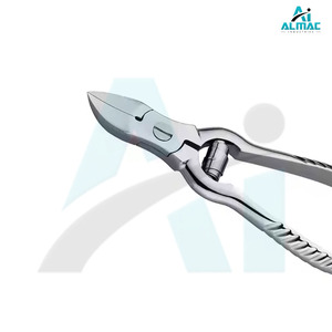 Cortadores de uñas de doble acción de acero inoxidable alemán ALMAC, fuente de alimentación Manual, cortadores de uñas encarnadas, base de instrumento quirúrgico - Product Image 3