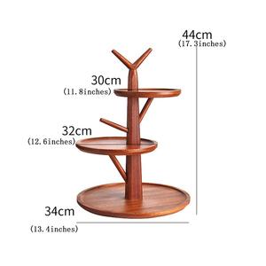 Soporte para pasteles de alta calidad hecho de madera con soporte de metal, utensilios de cocina, vajilla, uso para el hogar, hoteles, restaurantes, recién llegado - Product Image 6