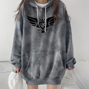 เสื้อฮู้ดลำลองของผู้หญิงผ้าถักคอตตอน100% ระบายอากาศได้แห้งเร็วเป็นมิตรกับสิ่งแวดล้อมพร้อมโลโก้ตามสั่งสำหรับฤดูหนาว - Product Image 3