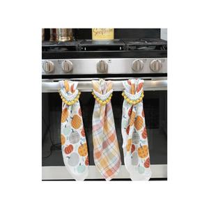 Premium Eco Festive 100% algodón bordado hecho a mano Biodegradable 18x28 ligero secado rápido cocina Toalla de regalo en venta - Product Image 6