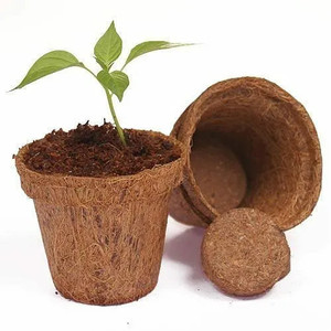 Olla de fibra de coco biodegradable/macetas de fibra de coco natural tamaño y forma personalizados precio barato para cantidad a granel - Product Image 3