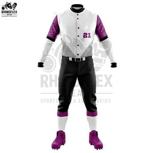 Uniformes de Béisbol Personalizados para Equipos Profesionales, Transpirables, de Secado Rápido, Ajustables y de Alta Calidad - Product Image 5