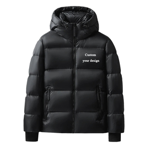 Veste parka d'hiver pour homme et femme, tissu en toile épaisse, motif camouflage, style décontracté, coupe ajustée, rembourrage en tricot, fermeture éclair, style formel - Product Image 1