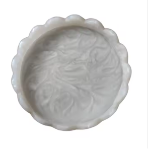 Bandeja de resina de diseño personalizado con incrustaciones de hueso redondo elegante para servir alimentos de calidad, exportación desde la India, para cocina, decoración del hogar, hoteles - Product Image 1