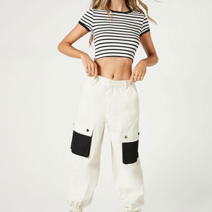 Femmes de Haute Qualité Respirant Crop Top Logo Personnalisé Summer Wear Nouvelle Arrivée à Vendre-Vente en Gros - Product Image 2