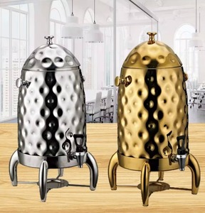 Dispensador de Agua y Té Comercial de Acero Inoxidable Ecológico, Moderno y Personalizable con Tapa, Nuevo Diseño de Tendencia - Product Image 4