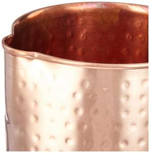 Vente en gros de prix personnalisés logos 1500ml cruche en cuivre pur vaisselle de service prestations de santé cruches d'eau potable en métal pour cadeaux - Product Image 5