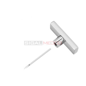 Herramienta de empuje de aguja de acero inoxidable de alta resistencia profesional Piercing corporal oreja nariz labio y ombligo tatuaje Piercing 5,5" - Product Image 5