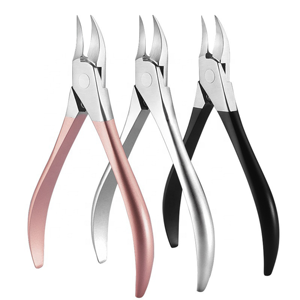 Professional Stainless Steel Nail Nipper <b>Set</b> with Rubber Grip Handle for Thick Toenails Manicure <b>Pedicure</b> OEM Custom Logo - Product Image 1