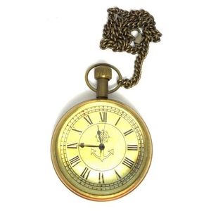 Silver Mechanical Brass <b>Pocket</b> <b>Watch</b> Brass Chain Gifts For <b>Men</b> Brass Pendent Classic <b>Watch</b> Retro Style At Wholesale Price - Product Image 2