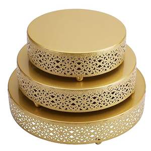 Soporte redondo para chocolate de alambre de latón de calidad superior Soporte para postres de gran tamaño de último diseño al precio más barato - Product Image 1