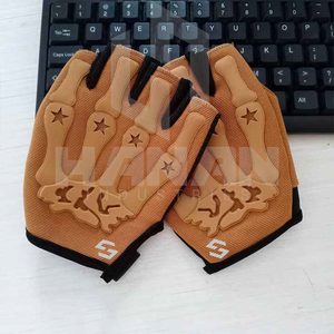 Gants de cyclisme demi-doigt pour hommes Rembourrage en gel antidérapant Maille respirante Gants d'équitation d'été en cuir OEM pour les sports d'hiver - Product Image 3