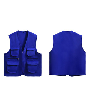 Oem 맞춤형 로고 조끼 유행 멀티 포켓 남성 조끼 자원 봉사 조끼 광고 사진 작업복 - Product Image 2